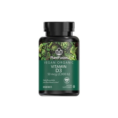 Vegan Vitamin D3 2000IU, Organic Vitamin D3, Sourced from Vitashine Plant Bas...