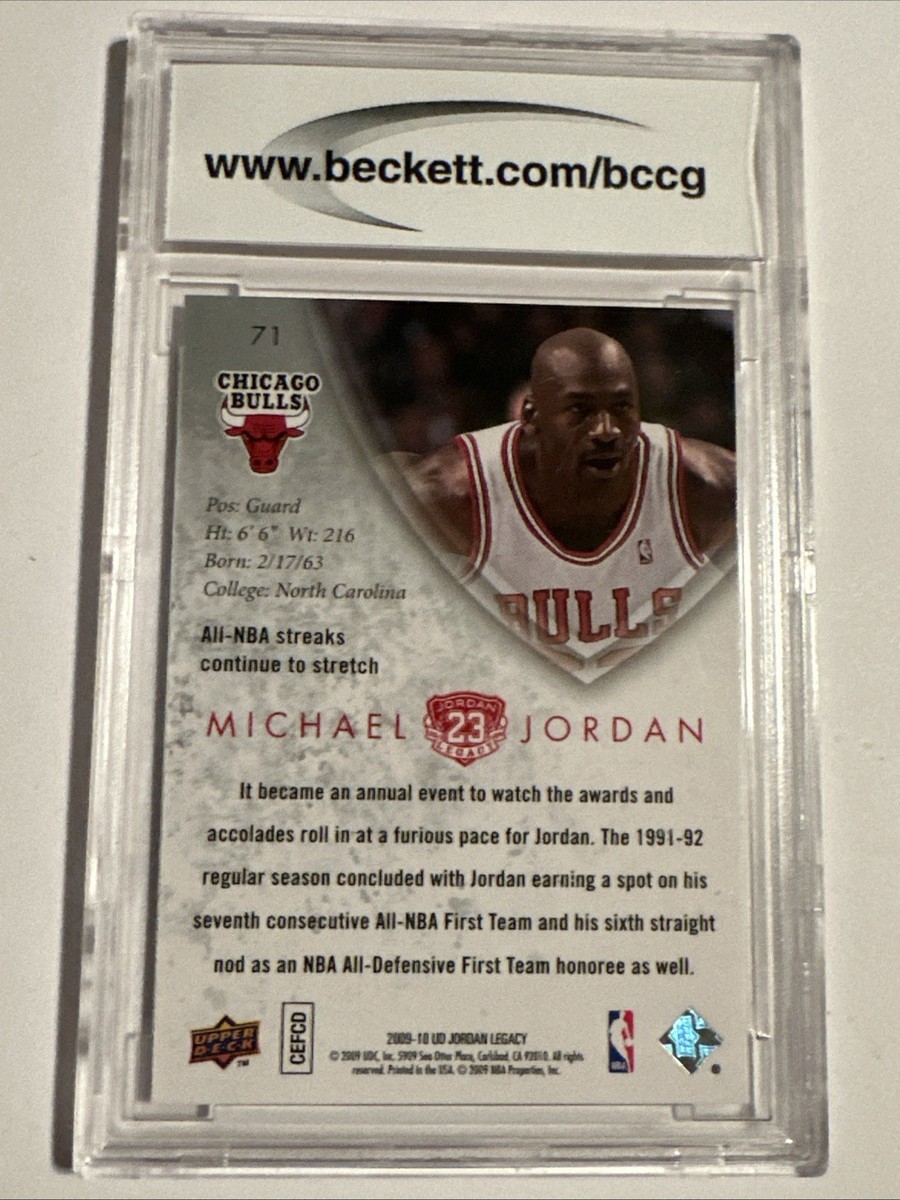 Michael Jordan 2009-10 Upper Deck MJ Legacy Collection Gold BCCG