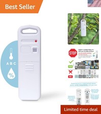 Digital Temperature and Humidity Sensor with A-B-C Switch for Indoor/Outdoor Use