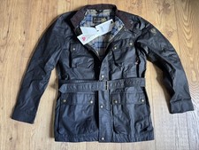 Brand New Belstaff Trialmaster  Waxed Cotton Black UK40/IT50/Large  Jacket