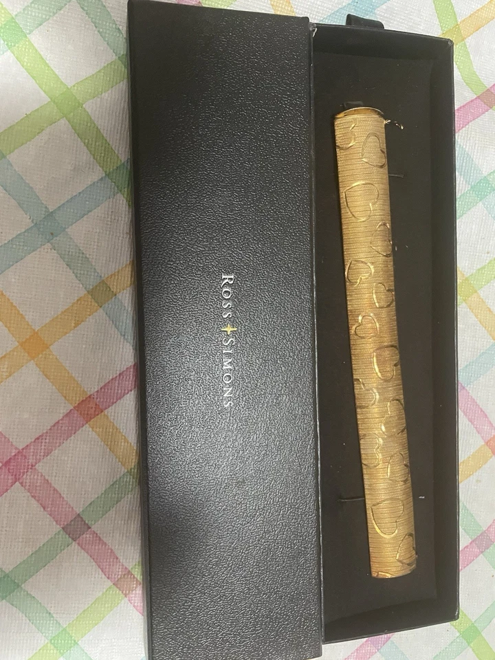 Italian 20 Mm 18 Kt Gold Over Sterling Silver Omega Heart Bracelet 7 Inches - Image 3 of 3