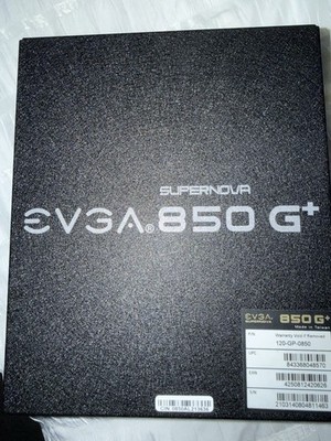 EVGA Supernova 850 G+ ATX 850W 80 Plus Gold Power Supply SATA CPU VGA