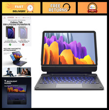 Keyboard Case for Samsung Galaxy Tab S10 Lite/S10 FE/S9 FE 5G - Magnetic Stand,