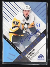2016-17 SP Game Used #123 Dominik Simon Blue Autograph