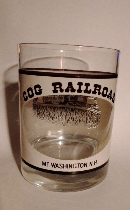 C O G Railroad Mt. Washington NH Drinking Glass New Hampshire