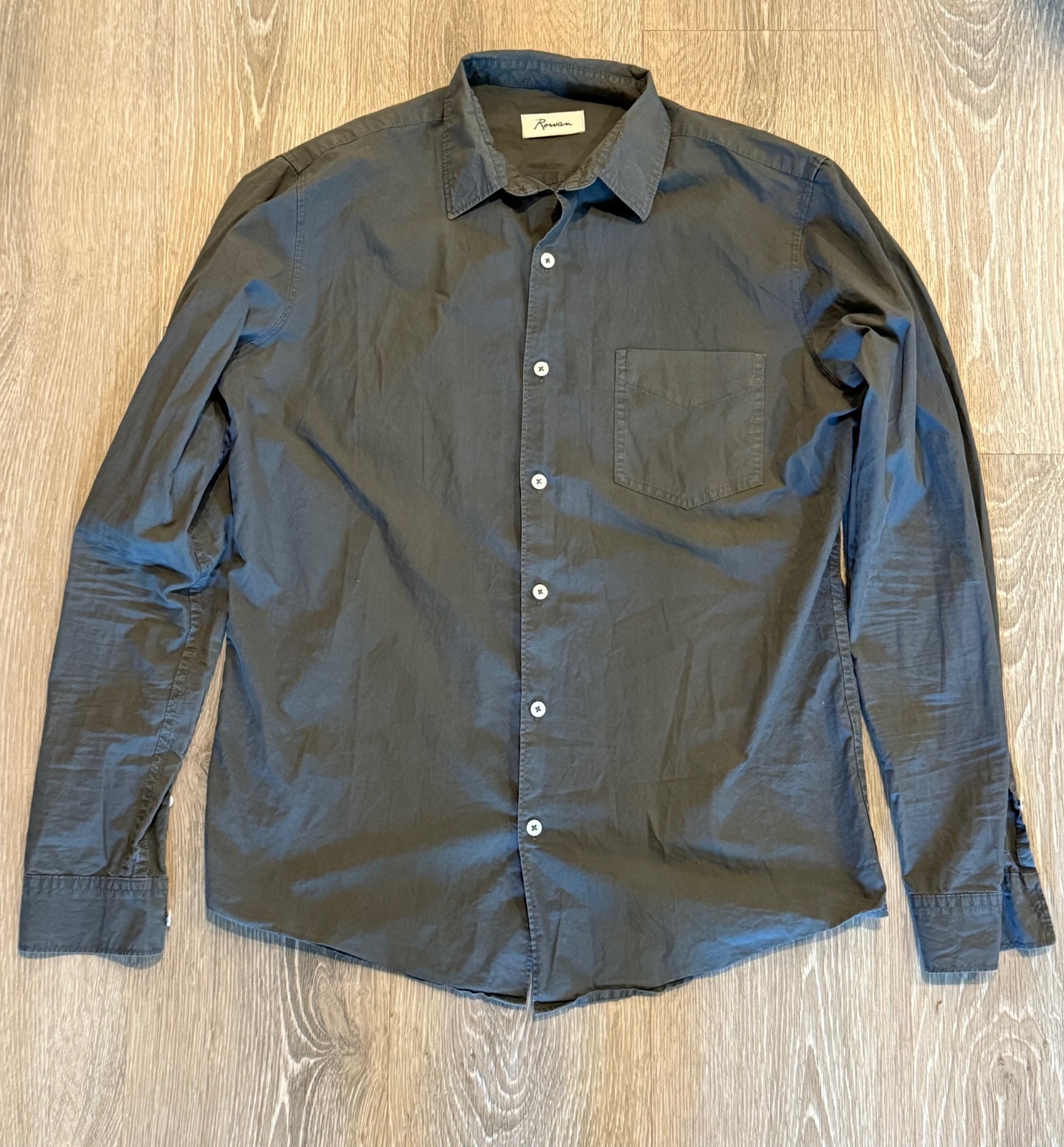 Rowan Everett Poplin Button Down Shirt Long Sleev… - image 1