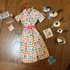 Vintage Barbie LEARNS To COOK #1634 ~ Complete Original Outfit w All Accessories