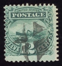 US Scott 117 Used 12c green S.S. Adriatic Lot F059 bhmstamps