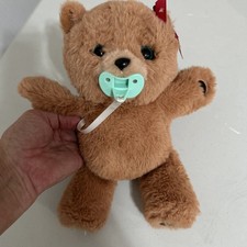 Little Live Pet Teddy Bear, Sucks On Pacifier, Opens And Close His Eyes