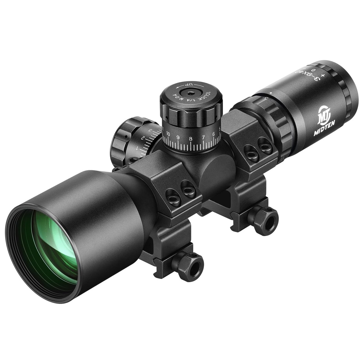 Adjustable 3-9x40 Compact Rifle Scope Hunting Scope Mil-Dot