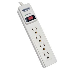 Tripp Lite 4FT 4 Outlet 450 Joule Surge Protector - Gray