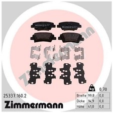 Satz Bremsbeläge Bremsklötze hinten für Hyundai Ioniq AE Veloster FS 24188921