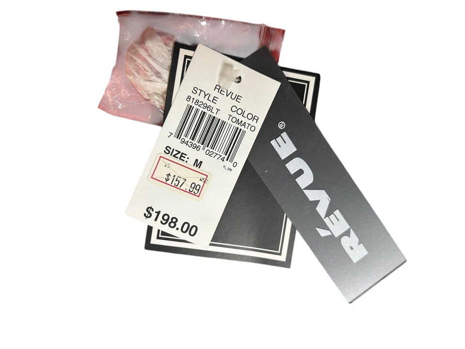 NWT Vtg Revue A-line Patent Leather Jacket Size Medium Red Polka Dots Crop READ - Image 2 of 4