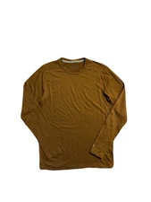 Smartwool Merino Wool 150 Base Layer Shirt Long Sleeve Mens Large Fox Brown