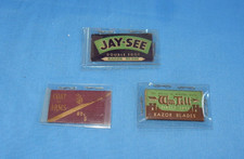 3 Single Razor Blades Jay-See & Coat of Arms & Wm Tell