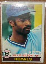 1979 Topps Willie Wilson Rookie card. rookie card picture