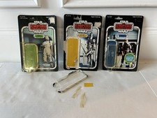 STAR WARS IG88 BOSSK DENGAR BOUNTY HUNTER CRDBCKS W ATTCH BUB KENNER VINTAGE ESB
