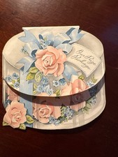 Vintage card announcing baby's birth "Our Prize Package"