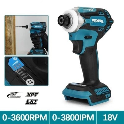 18V Brushless Cordless Impact Driver Electric Screwdriver Drill DIY Tool Kit