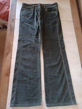 Vintage Lee Green Corduroy Pants Size 9/10M 32 Waist Soft Cotton Blend