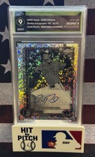 2025 Topps Chrome Update Cade Povich B&W Mini-Diamond Refractor Auto Mint 9 🔥