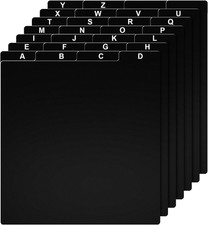 26 Pcs Vinyl Album Divider A-Z Record Divider DVD Cd File Alphabet Record Organi