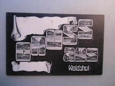 Ansichtskarte Waldshut Freiburg Baden Hauptstrasse Löwenbrauerei 1922