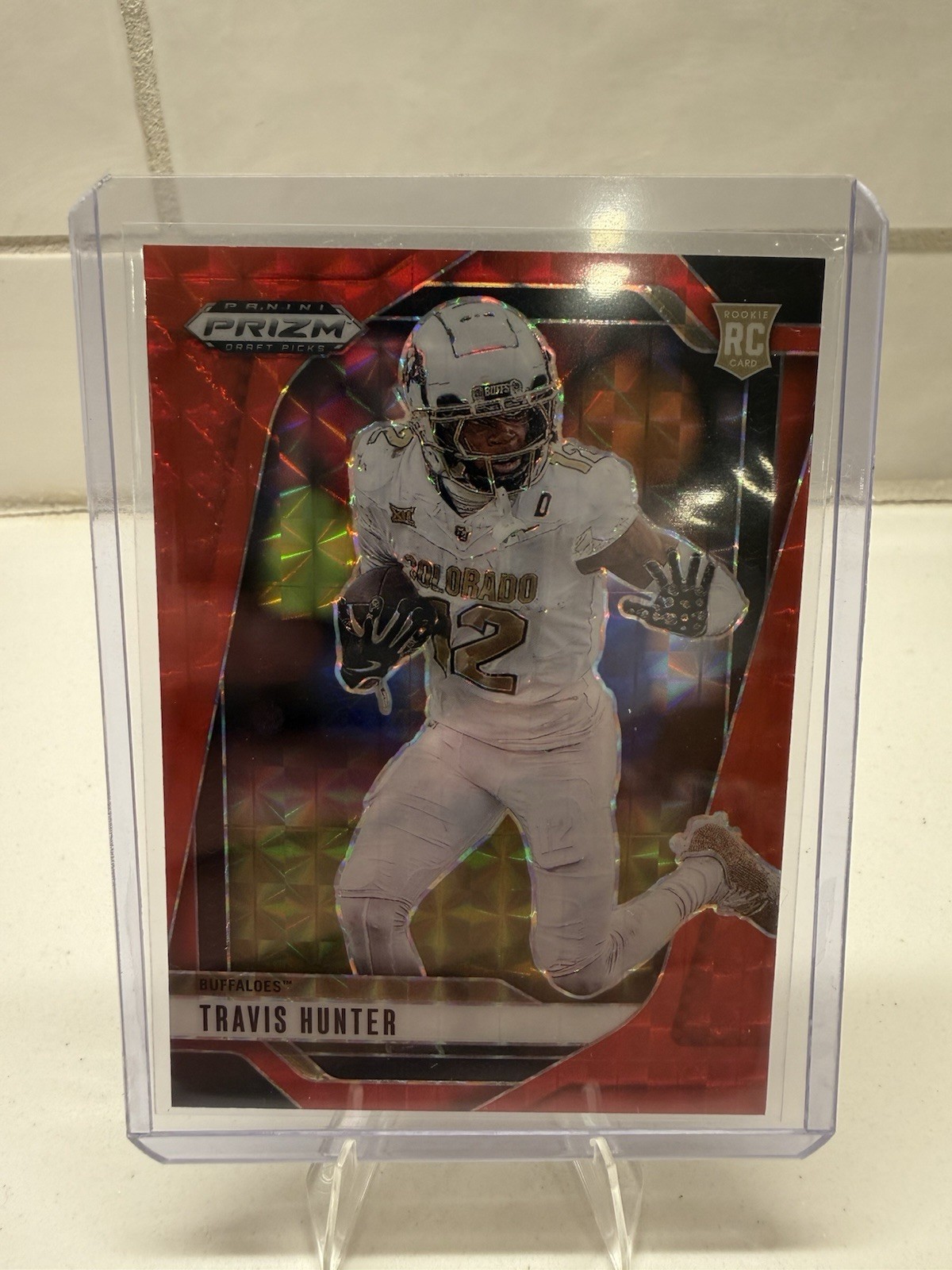 2025 Prizm Draft Picks - Travis Hunter #21 Red Finite /125 Prizm (RC) Colorado