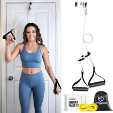 Shoulder Pulley for Physical Therapy - Over The Door Pulley for Shoulder Reha...