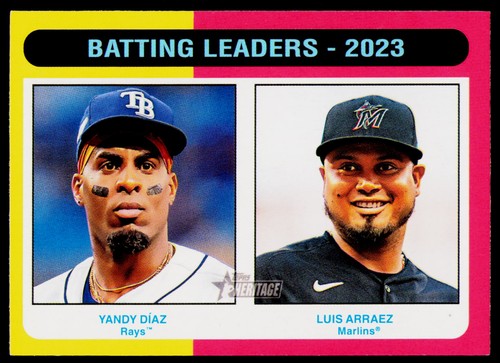 2024 Topps Heritage #306 Yandy Díaz / Luis Arraez | Baseball Card