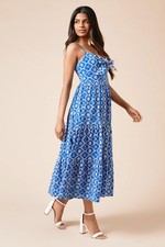 Dorothy Perkins Cobalt Midi Dress Womens Occasion Dresses