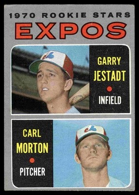 Expos 1970 Rookie Stars (Garry Jestadt / Carl Morton) RS, RC 1970 Topps #109