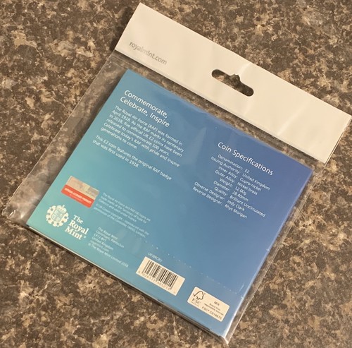 2018 RAF SYMBOL DES HIMMELS £2 POUND ROYAL MINT VERPACKTE MÜNZE BUNC 9 - Bild 9 von 10