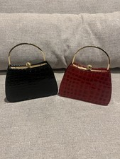 Evening Handbags Faux Leather Crocodile Texture Set Of Two