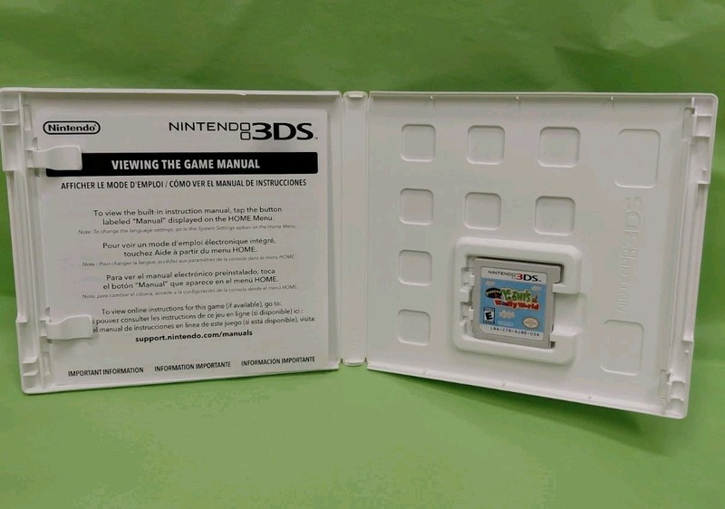 Poochy & Yoshi's Woolly World (Nintendo 3DS) Original Case & No Manual 