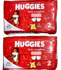 Huggies Little Snugglers Baby Diapers Size 2, 12-18 Pounds, 29 Ct-2Pk 58 Diapers