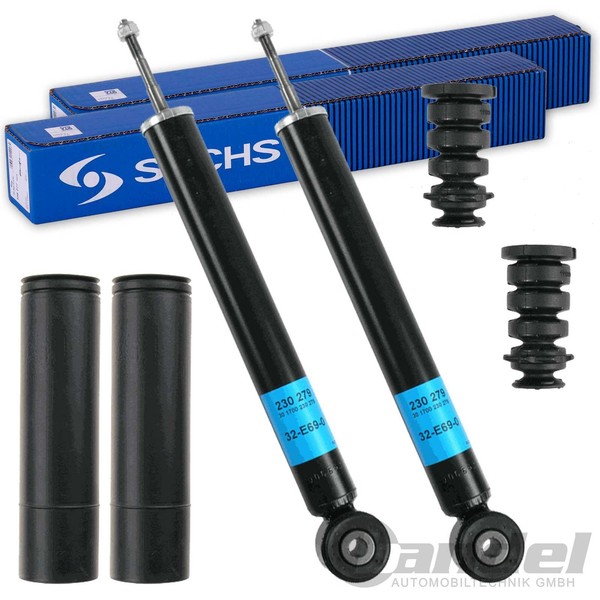 2Xsachs StoßDÄMpfer+Service Kit Hinten Passend FüR Renault Clio Ii Bb Ab Bj 1998-image
