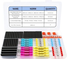200Pcs Heat Shrink Solder Seal Butt Connectors Lever Wire Connector Kit 200 pcs