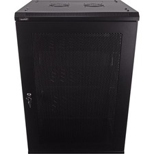 18U IT Wall Mount Network Server Data Cabinet Rack Perforated Door w/shelves