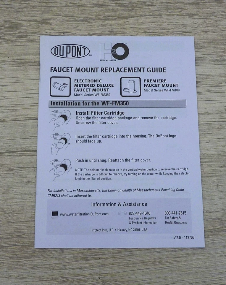 Dupont Faucet Mount Water Filter Cartridges WFFMC103  (3 Pack) 100 Gallon Life - Image 4 of 4