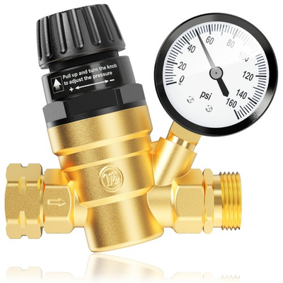 #ad Water Pressure Valve set Brass Lead Free RV hardware replacement $41.95
