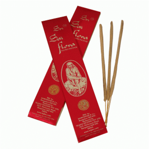 12 pack xSRI SAI FLORA Fluxo Incense 25g Masala Temple Amber Wood Frankincence - Picture 2 of 3