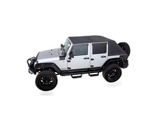 139935 Rampage Frameless Trailview Soft Top Black Diamond Jeep Wrangler Jk 2dr
