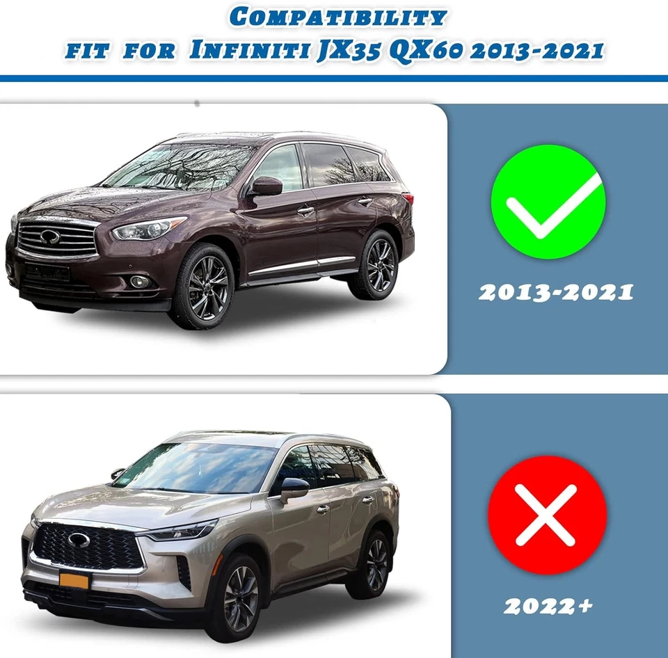 Running Boards for Infiniti JX35 QX60 2013-2020 Side Steps Nerf Bar Accessories - Изображение 2 из 4