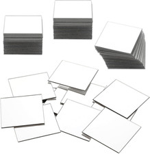 30 Pcs Mini Size Acrylic Square Mirror, Self Adhesive 2 Inches Small Square Craf