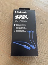 Skullcandy Jib Bluetooth Wireless In-Ear Earbuds New In Box Blue W/ Microphone