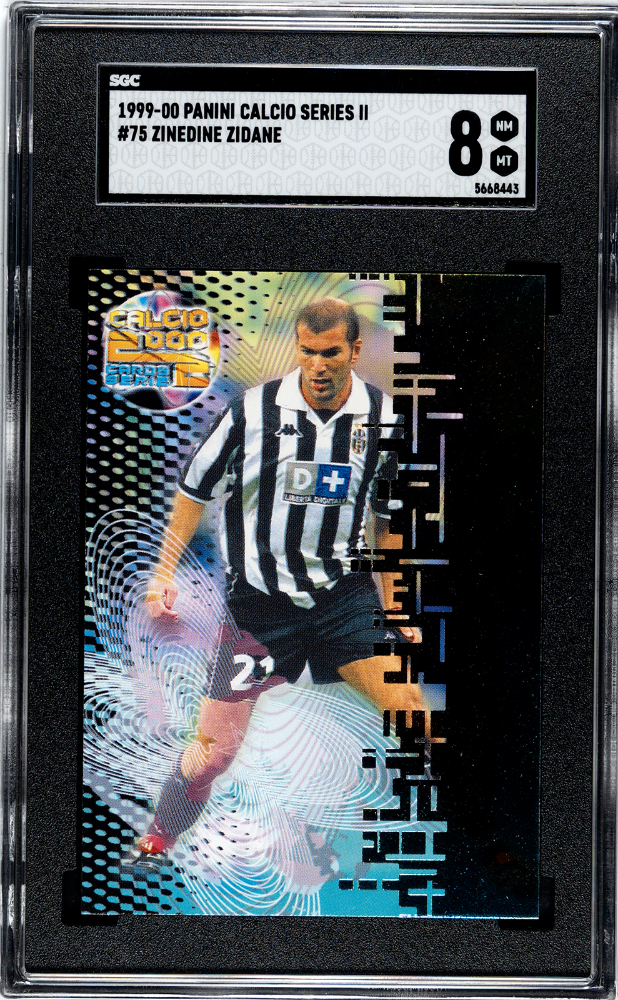 Zidane 1999-00 Calcio Panini Card #75 Juventus Serie A SGC 8 NM MT