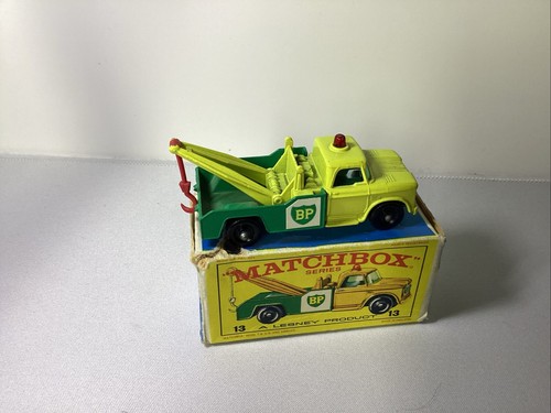 1960’s Lesney Matchbox No.13 BP Dodge Tow Truck In Original Box England - Picture 5 of 9