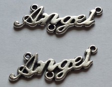 Angel Charms Silver Metal Alloy Connecter Jewelry Making Supplies Pendants Lot