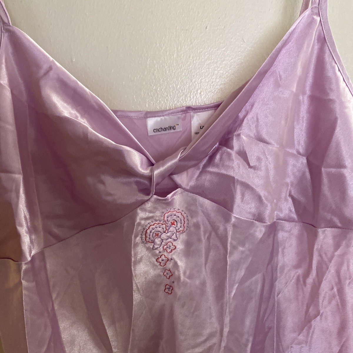 Womens Nightgown Lavender Size L Large By Enchanting New